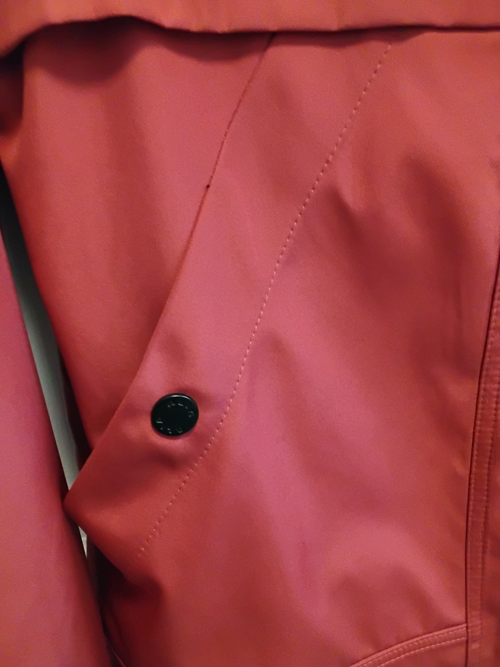 Alia Raspberry Zip-Front Water Resistant Jacket With Hood Size S - Picture 3 of 6